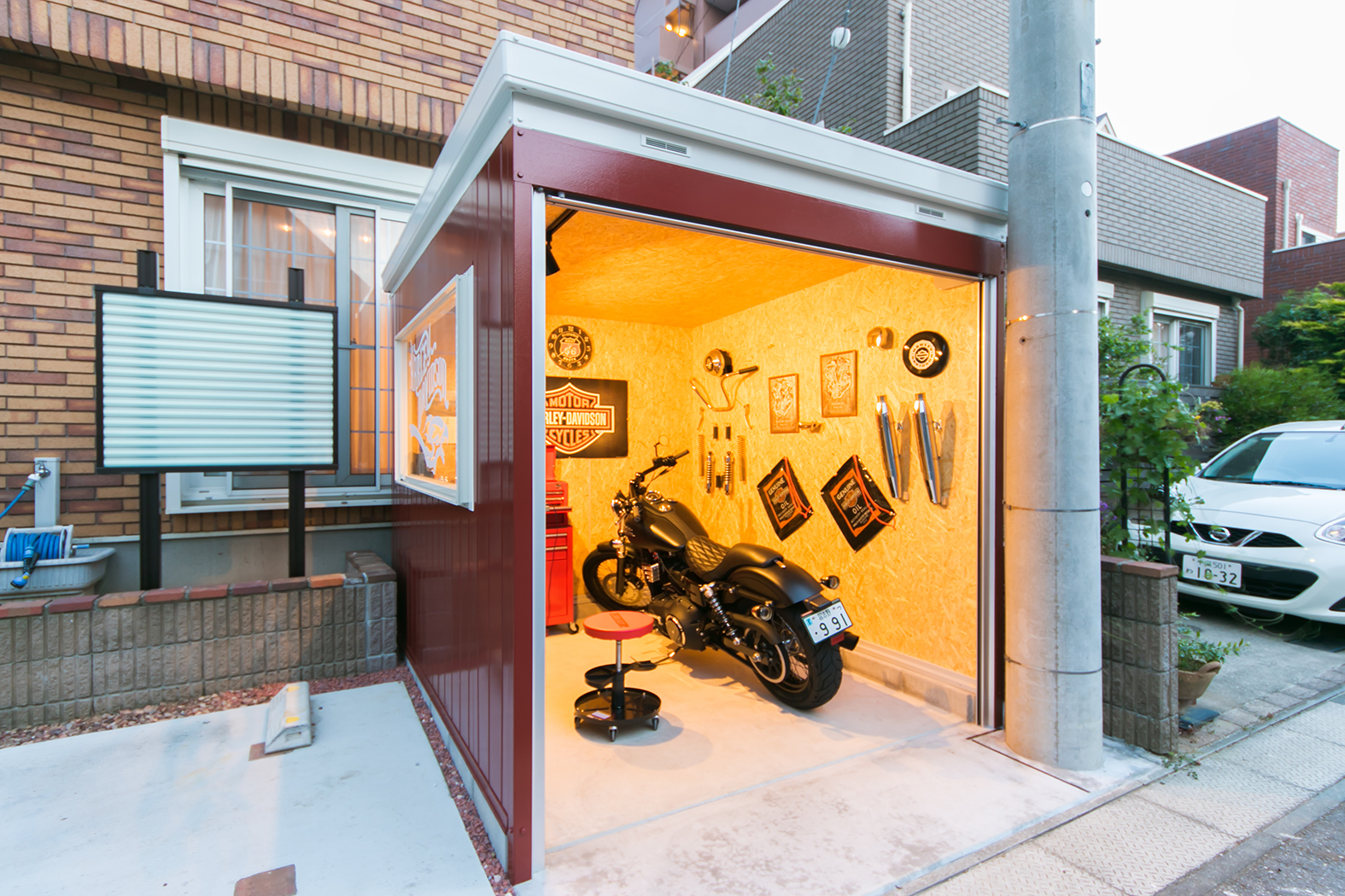 バイクガレージ 自宅ジム 千葉でリフォーム リノベーションなら家coco うちここ 創業26年デザインリフォーム専門店